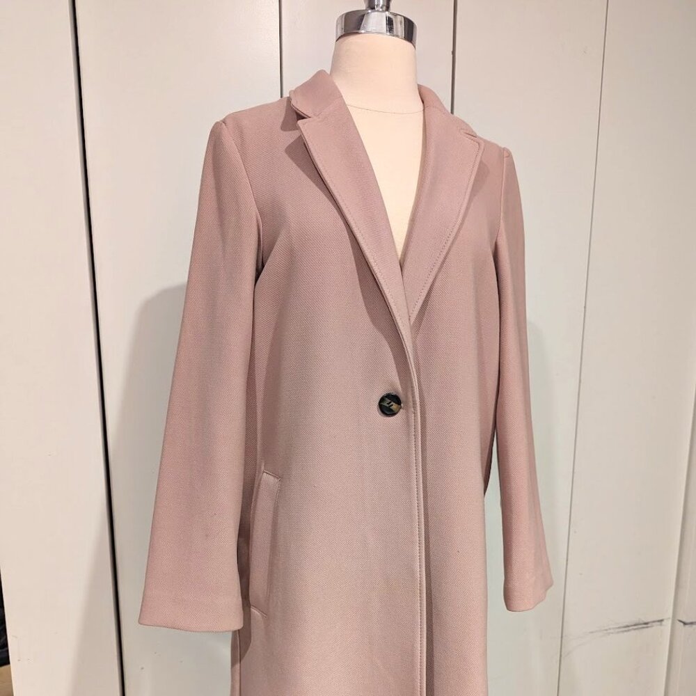 Long Dusty Pink Coat